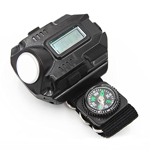 Linterna LED brújula táctica recargable deportiva de muñeca miniatura 1