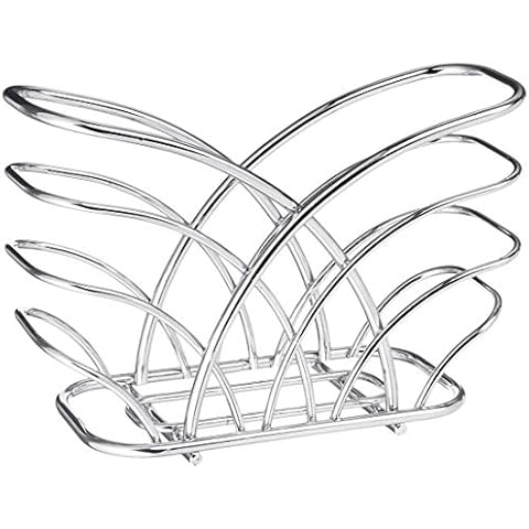 Spectrum Diversified Upright Holder for Dining Table, Countertop Napkin Storage for Modern Organization, Contemporary Kitchen Décor, Alloy Steel, Chrome, 4.5" high x 7.5" Wide x 3" deep Cover