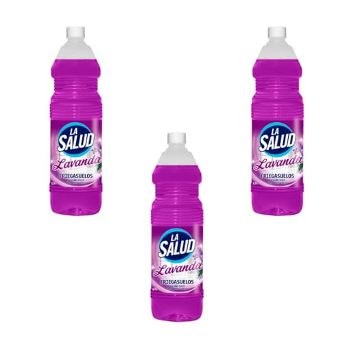 pack de 3 Fregasuelos Lavanda 1.500 ml – Limpia, Perfuma y Abrillanta – Ideal para Suelos Relucientes y Sin Huellas – Aroma Lavanda Friegasuelos con fragancia