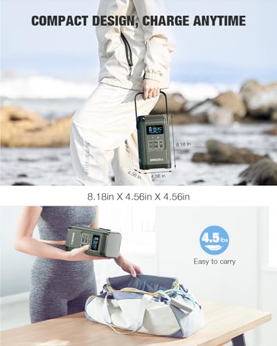 GRECELL 240W Portable Power Station LiFePO4 Battery, 154Wh Dual Way 100W USB-C PD, Portable Power Bank with Integrated Stand, Solar Generator for Outdoors, Camping, Travel (Wall Charger Not Included) 10 AI VOLT Generator Website 41 FskivdsL. SL500 AI VOLT Generator Website