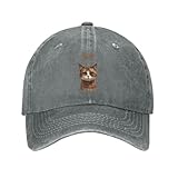 NDBQEYIFV Meow Significa Moda de café Una Gorra de béisbol Sombrero Vaquero