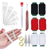 37Pcs NäHwerkzeug-Set,Nähset mit Nähzubehör, Big Eye...