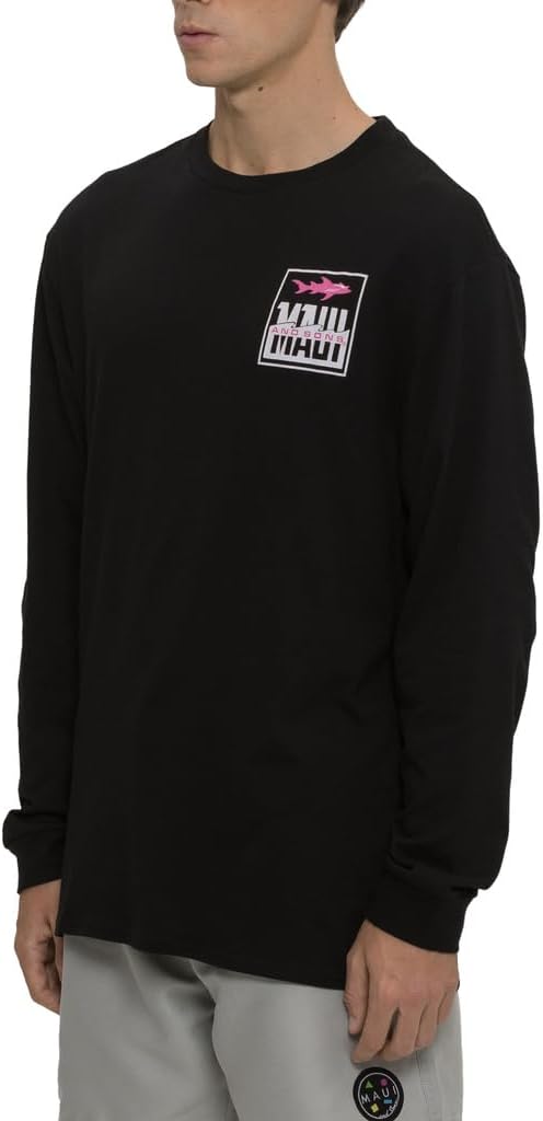 Maui & Sons Men's Long Sleeve Fish Out of Water T-Shirt