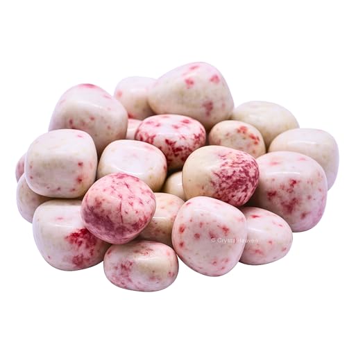 Image of Certified Cinnabarite Crystal Healing Tumbled Stone, Natural Polished Crystals for DIY Crafts, Manifestation, Meditation, Pooja Feng Shui and Reiki Healing (30 Grams)