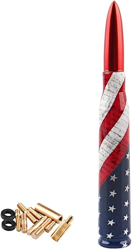 Antena para Jeep Gladiator, 5.5 pulgadas, repuesto de radio de automóvil a prueba de lavado, diseño de bandera estadounidense, antena de radio