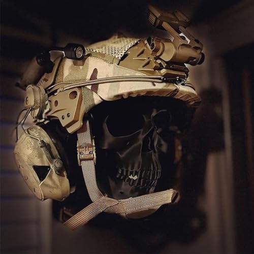 Soporte de casco de cráneo gótico colgador de pared para accesorios de moto 4