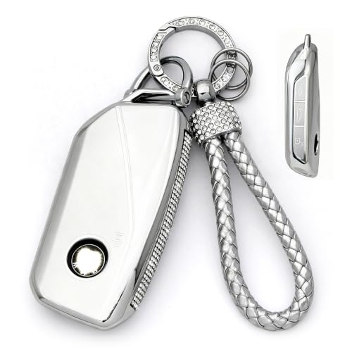 Image of Creativity For BMW X5 Key cover and Key chain accessories (Grey set)
