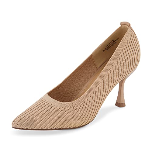 Cushionaire Women's Encore Knit Dress Pump With Memory Foam Padding, Wide Widths Available, Nude 9 #TOP20