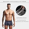 JOCKMAIL Boxer pour Homme, Doux, sous-vêtements, Micro Pochettes séparées, Double Pochette avec thérapie des Mouches, Boxer - - XX-Large #2