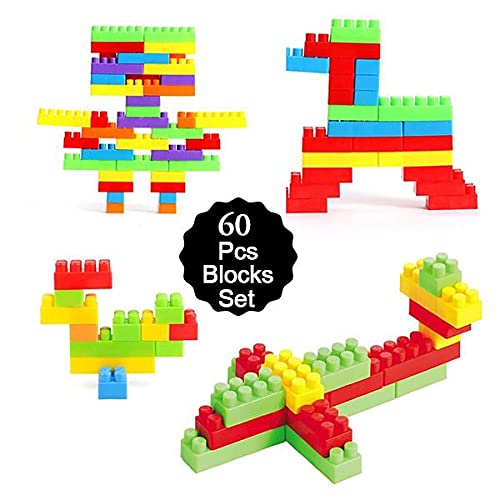 Image of Gambit Educational /Learning Toys Play and Learn Plastic Small Building Block Set 60 pieces (Multicolor)