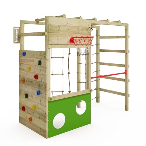 Fatmoose Klettergerüst Spielturm CleverClimber Club XXL, Outdoor Kinder...