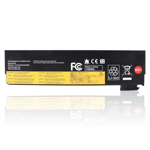 Image of JIMACRO Laptop Battery Compatible with Lenovo ThinkPad T440 T440S X240 X240s S440 S540 X250 T450S L450 X260 K2450 T450 T460 L460 T550 W550S L470 P50S T460P T47 0P T560 X270 (10.8V 4400mAh 48Wh)