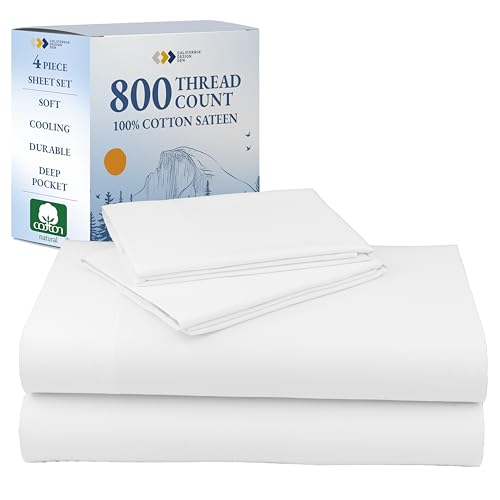 California Design Den Luxury 800 Thread Count 100% Cotton Sheets