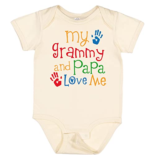 inktastic Grammy and Papa Love Me Baby Bodysuit