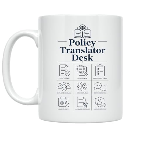 HR Policy Tools Mug - Policy Translator Desk - 11 oz Ceramic