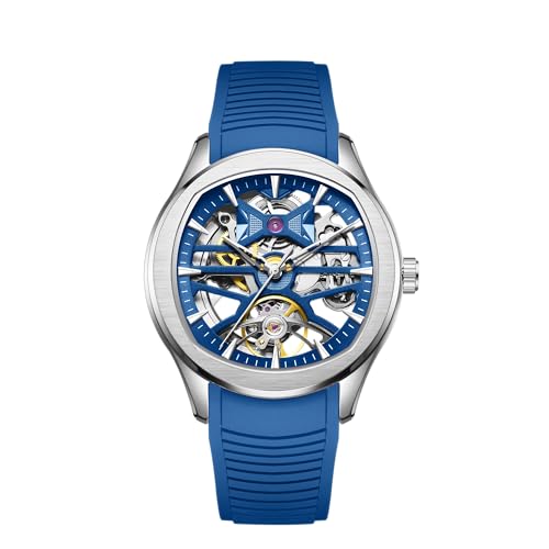 Image of ALIX AL2924 Automatic Mechanical Wrist Skeleton Stainless Steel Band Waterproof Luminous Analog Watches