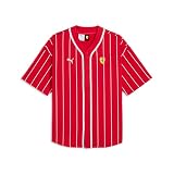 PUMA Scuderia Ferrari F1 Camiseta Tipo béisbol para Hombre - Rosso Corsa - Talla: L