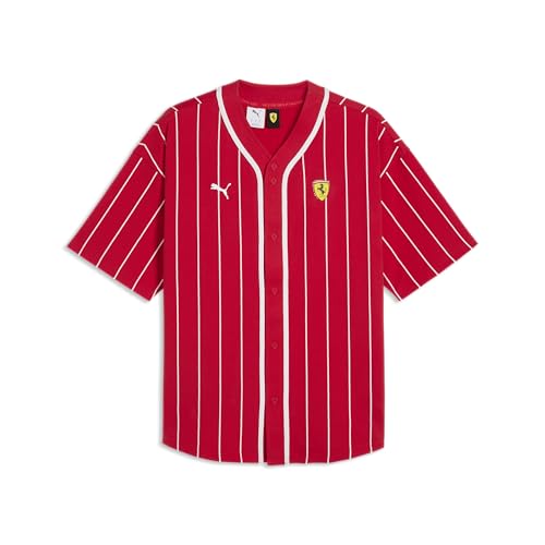 PUMA Scuderia Ferrari F1 Camiseta Tipo béisbol para Hombre - Rosso Corsa - Talla: L