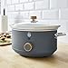 Salton Swan Nordic-Style Slow Cooker with Removable Ceramic Pot, 3.5 Litre (Slate Grey)