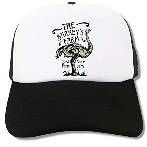 Image of Ostrich The Barneys Farm Best Farm Since 1879 Trucker Cap Baseball Hat Black