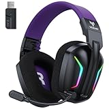 beau jeu pc ✨【Ergonomie améliorée et garantie de 12 mois】En cas de problème de qualité, veuillez contacter le vendeur pour un remboursement ou un remplacement. Nos Casques Gaming sans fil présentent des bandeaux réglables, des coussinets d'oreille luxueusement doux et respirants et un design pliable, vous permettant de profiter du summum de l'expérience de jeu partout et à tout moment.