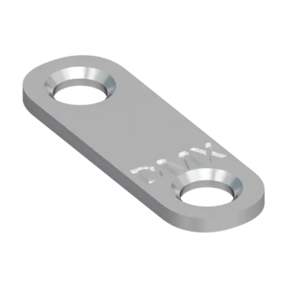 37mm x 13mm Galvanised Steel Flat Plate Connector Joining Metal Brace Brackets Mending Plates for Wood 2mm Thick Steel - FLW40 (Pack of 4) K10AB