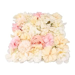 Generische Künstliche Blumenwandpaneele Gelb und Rosa