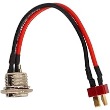 DAUZ Electric Scooter Charger Port, Easy to Install Scooter Accessory Replaceable Electric Scooter Charging Port for Scooter Conversion