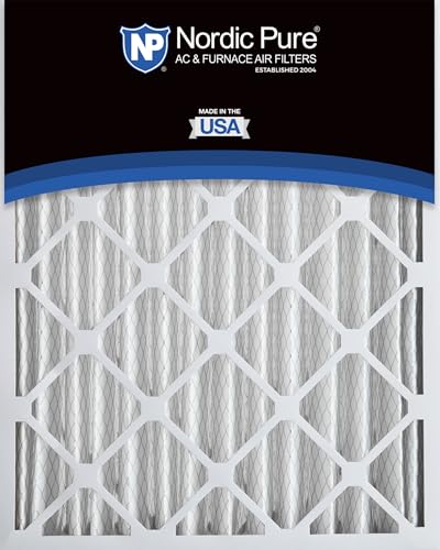 Image of Nordic Pure 20x20x4 (19 1 /2 x 19 1 /2 x 3 5 /8) Pleated MERV 12 Air Filters 2 Pack | Actual Size: 19 1 /2 x 19 1 /2 x 3 5 /8 Made in USA, Advanced HVAC Filtration, Mid-Sized Airborne Particles, Pet Dander & Smoke