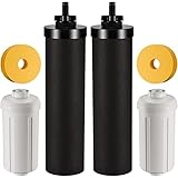 Water Filter Replacement for Berkey- Black Filters and Fluoride Filters Combo Pack Compatible with Berkey Water Filters Replacement- Pack of 4