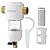 Waterdrop Spin Down Sediment Filter, Reusable Whole House Water Filter System, Flushable Pre-Filter System for City/Well Water, 50 Micron, 1" MNPT + 3/4" FNPT, WD-PF01