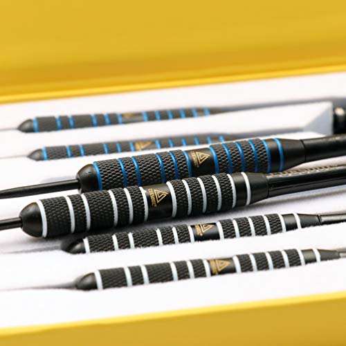 Cuesoul 6 Pack Professional Steel Tip Darts Set 24G With 12Pcs Scorpion Dart Flights + Dart Sharpener #TOP4