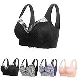 Slimory lymphvity detoxification and Shaping & Powerful Lifting Bra, Lymphatic Drainage Tourmaline Bra, Lace Wireless Bra Black
