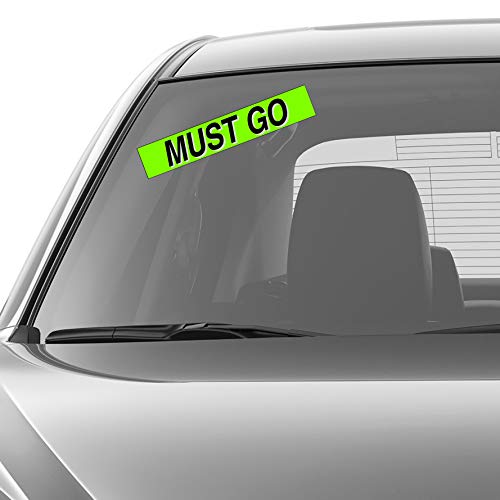 Ez-Line Vinyl Windshield Stickers 3 Dozen 15 Inch Chartreuse Slogan Dealership Pro Pack For Car Lots (Ez115-Pack6) #TOP1