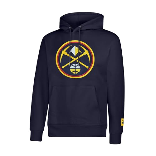 Ultra Game Adults NBA Official Classic Embroidered Hoodie Sweatshirt Denver Nuggets Team Color Medium
