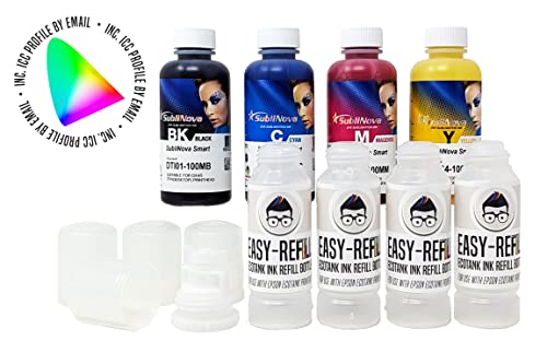 Ink Experts Dye Sublimation A4 Printer Bundle - Windows Compatible with Epson ET1810 inc. Printer and Inktec Sublinova Inks - 2