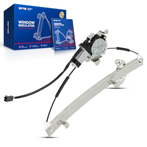 Image of KAX Front Left Power Window Regulator w /Motor for Nissan Altima 1998-2001 | Front Left Driver Side 741-738 Power Window Lifter Replaces 807219E010(2-Pin)