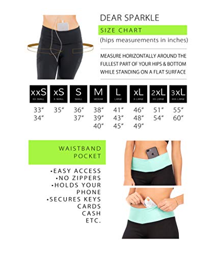 Leggings femininas com corte Bootcut da Dear Spearkle | Calça de ioga opaca com bolsos + Plus Size (