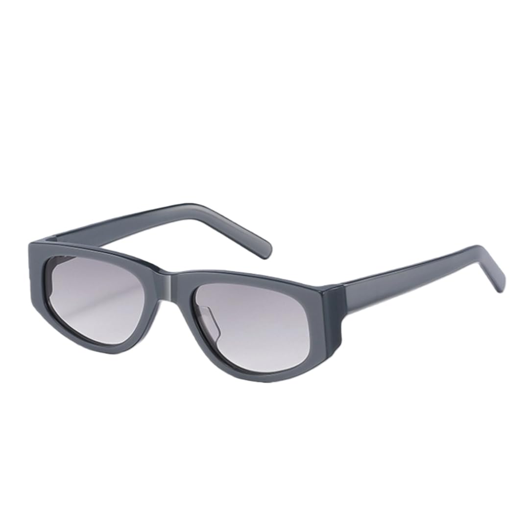 Occhiali da sole da uomo in acetato, modello cat-eye, alla moda, protezione UV400