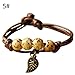 Produktbild Armbänder Yongqxxkj, Etnia Foglia Katze Charme der Keramik Armband für Damen Geschenk Handwoven - 1 5