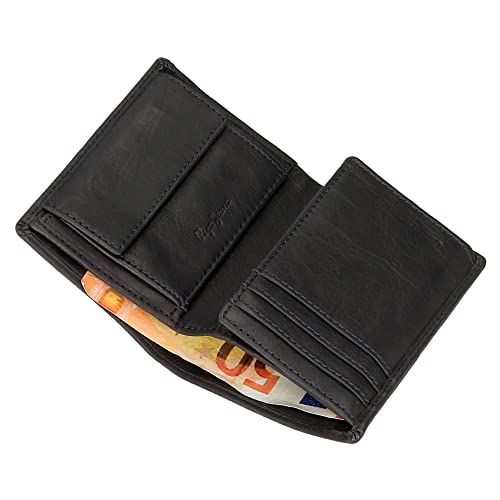 Pepe Jeans Unisex. 7372033 Carteira De Couro Crachá Vertical Com Porta-Moedas Marine (Osfa), Azul, Casual, Pele, Marinho - 4