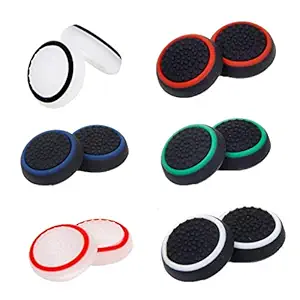 New world 6 Pairs/12 PCS Thumb Grips for PS5 PS4 , Silicone Analog Controller Joystick Thumb Stick Cap Thumb Grips Cover for PS4 PS5 Xbox Series Switch PRO PS3 PS2 Xbox One/360 Game Controller