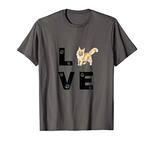 MAINE COON Gato Love Regalo Camiseta