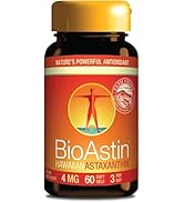 Nutrex Hawaii, BioAstin, Hawaiian Astaxanthin, 4mg, 60 Capsules molles, Testé en Laboratoire, Vit...