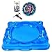 Burst-Top Arena azul legend 1x peonza (gt starter kit) con arena de blades de batalla Estadio 40cm x 30cm 1 palas Juguete con lanzadores de mano arena storm battle blade gyro bey infinity