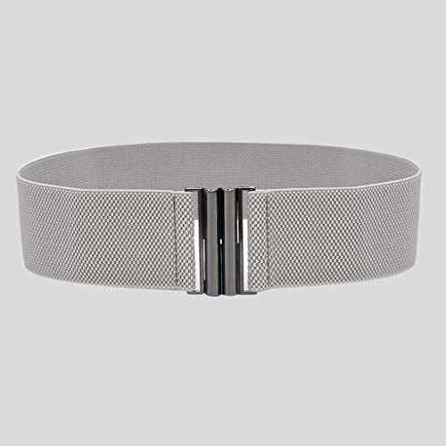 Wide Buckle Waist Stretch Belts Women Dress Fashion Belt Wide Elastic Lady Leather Belt for Men Heavy Duty2