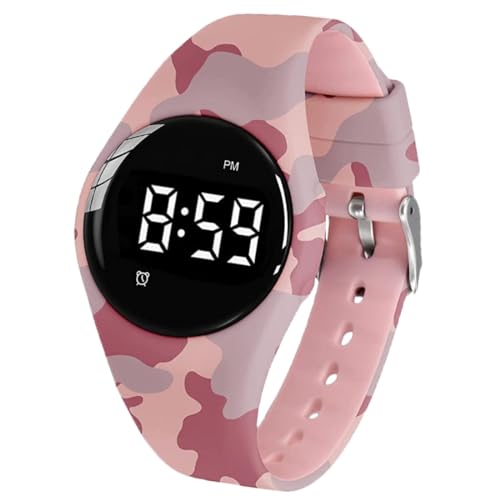 e-vibra - Reloj despertador vibratorio impermeable con recordatorio médico silencioso, con temporizador y 15 alarmas diarias (rosa camuflaje, resistente al agua), Camo Pink resistente al agua, Camo e-vibra - Reloj despertador vibratorio impermeable con recordatorio médico silencioso, con temporizador y 15 alarmas diarias (rosa camuflaje, resistente al agua), Camo Pink resistente al agua, Camo