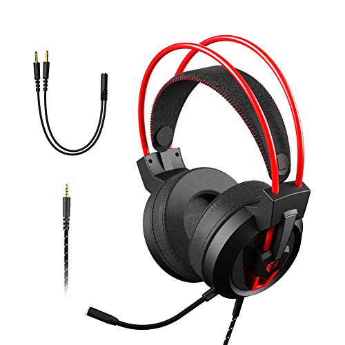 Gaming Headphones Chamvict Xbox One Headset with Stereo Sound Ps4 Headset with Mic Noise Canceling for PS4,PC,Laptop,Cell Phone,Xbox,Find Enemies Before They Find You