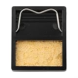 Lötwaage, Ständer, Halter mit Schweißschwamm für Reinigungsstation, Bakelit-Textur, kompaktes Eisen, 46 × 38 × 12, Löten, sichere Basis für mm (A)