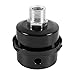Filtre Silencieux Compresseur,Delaman Filtre Silencieux 1/2" Filetage 20MM et 3/8" Filetage 16MM pour Compresseur d'Air Noir(Size : 1/2")